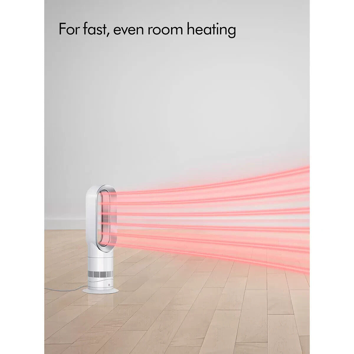 NEW Sealed Dyson AM09 Hot and Cool Tower Fan - White/Silver