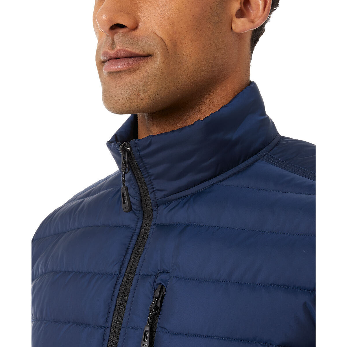 32 Degrees Mixed Media Jacket in Navy ( M , L , XXL )