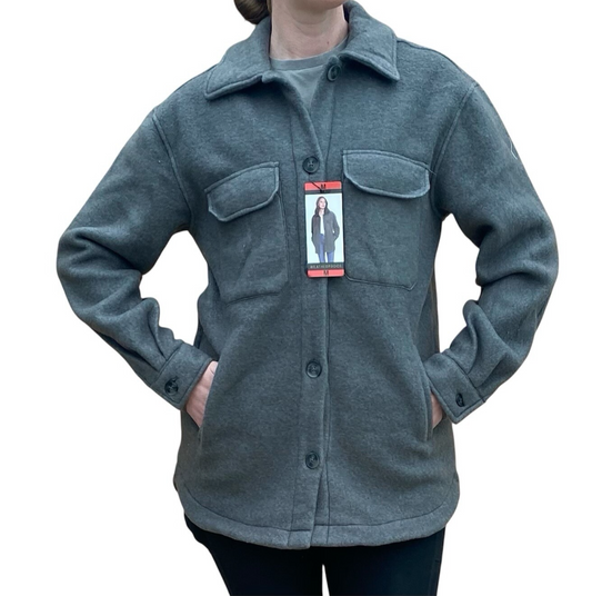 Weatherproof Garment FLEECE SHACKET Charcoal Grey S M L XL