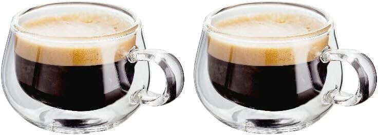 3 x Judge Double Walled 75ml Espresso Glass  JDG25