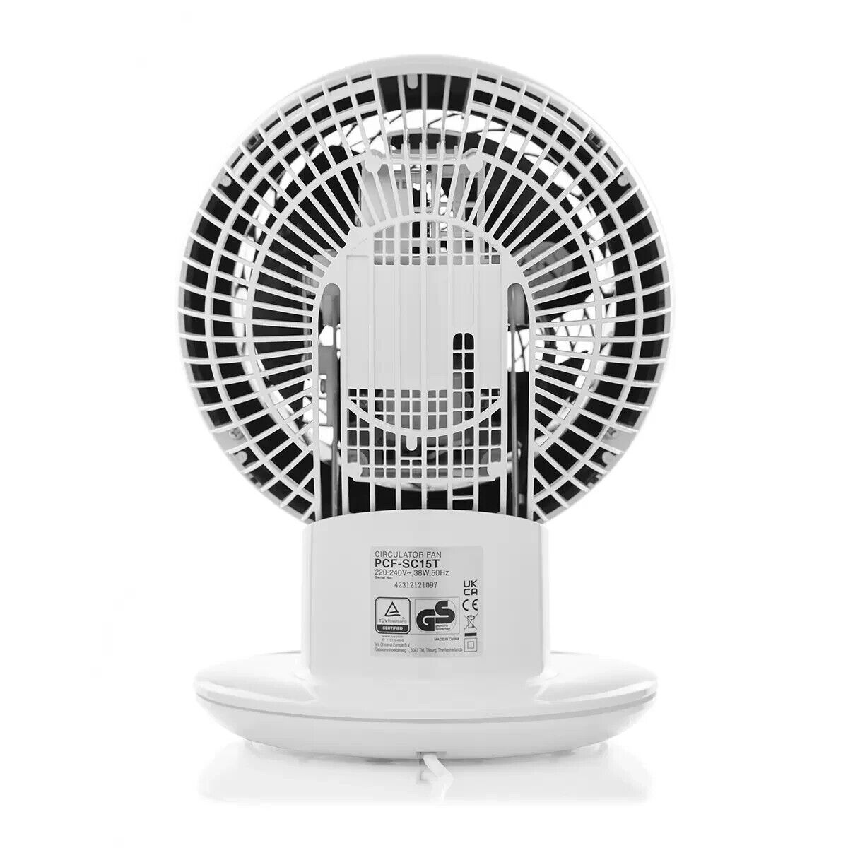 Woozoo Globe Air Circulator Fan with Remote Control, White