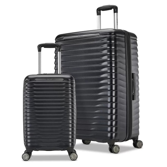 Samsonite Element XLT 2.0 Hardside 2 Piece Suitcase Luggage Set In Black- New