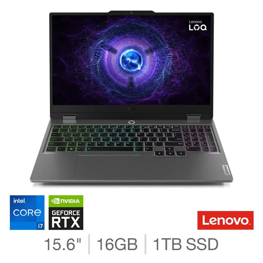 Lenovo ILOQ 15IAX9 Intel Core i7 16GB RAM 1TB SSD NVIDIA RTX 4060 Gaming Laptop