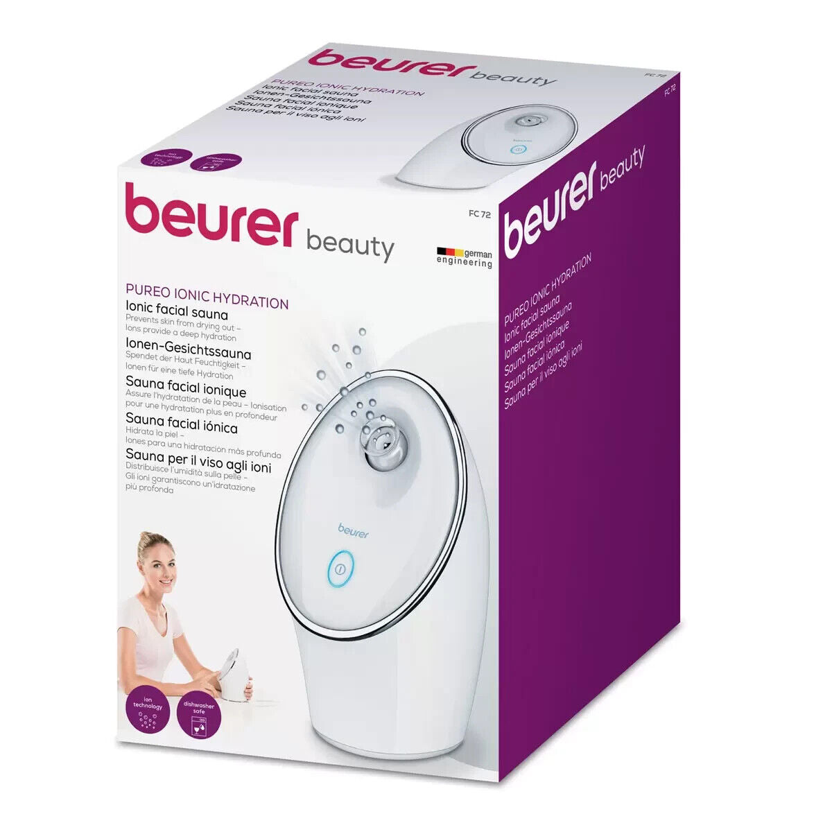 Beurer Ionic Hydration Facial Sauna, FC72-60505