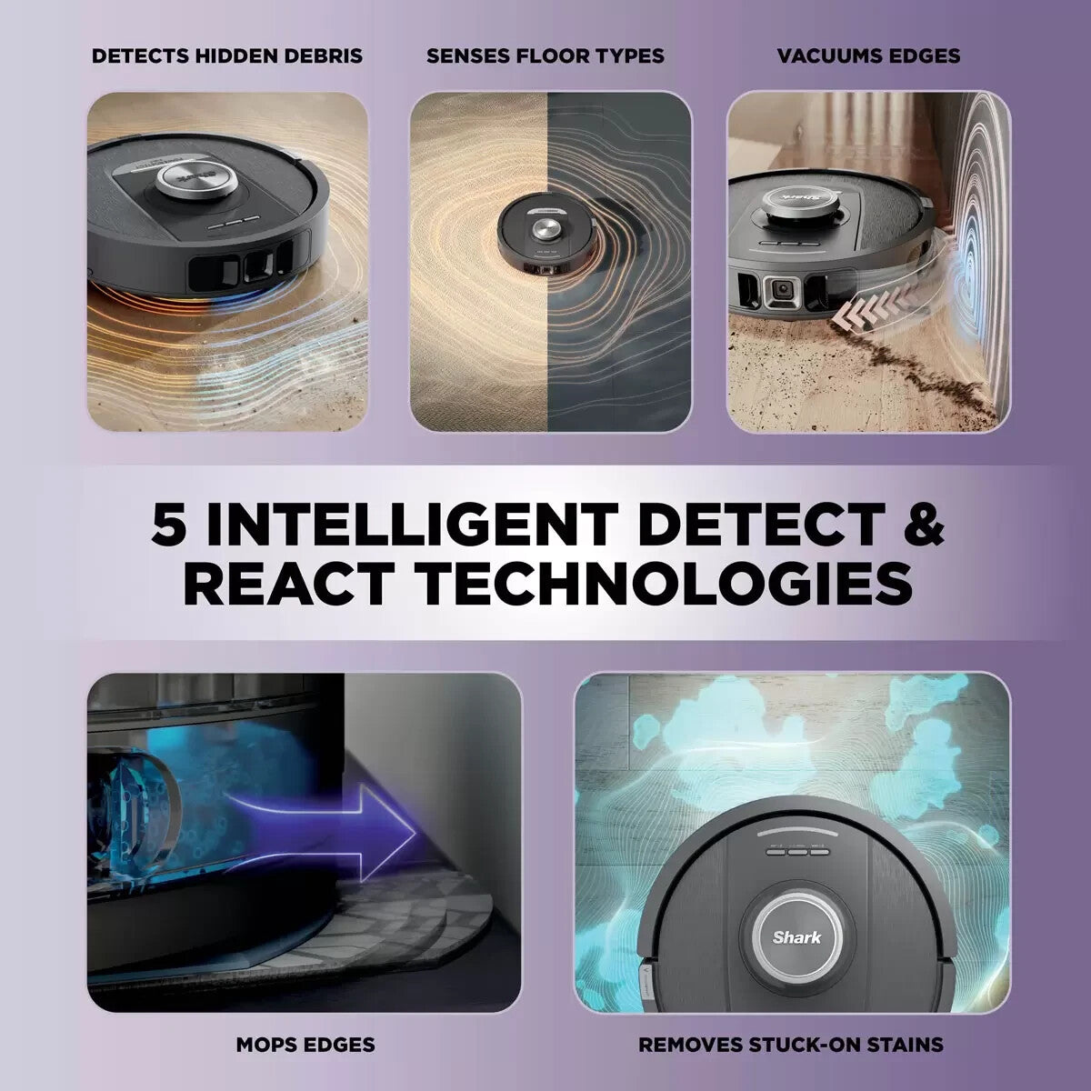 Shark POWERDETECT Self-Empty Robot Vacuum, RV2800YEUK