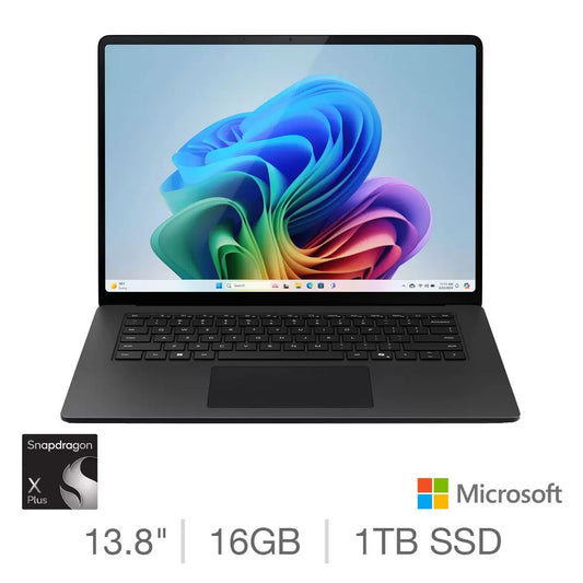 Microsoft Surface Laptop 7, Copilot+ PC, Snapdragon X Plus 16GB RAM, 1TB SSD VAT