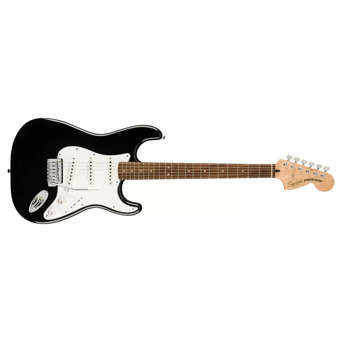 Squire Stratocaster Mustang by Fender Electric Guitar Affinity Series Pack Black