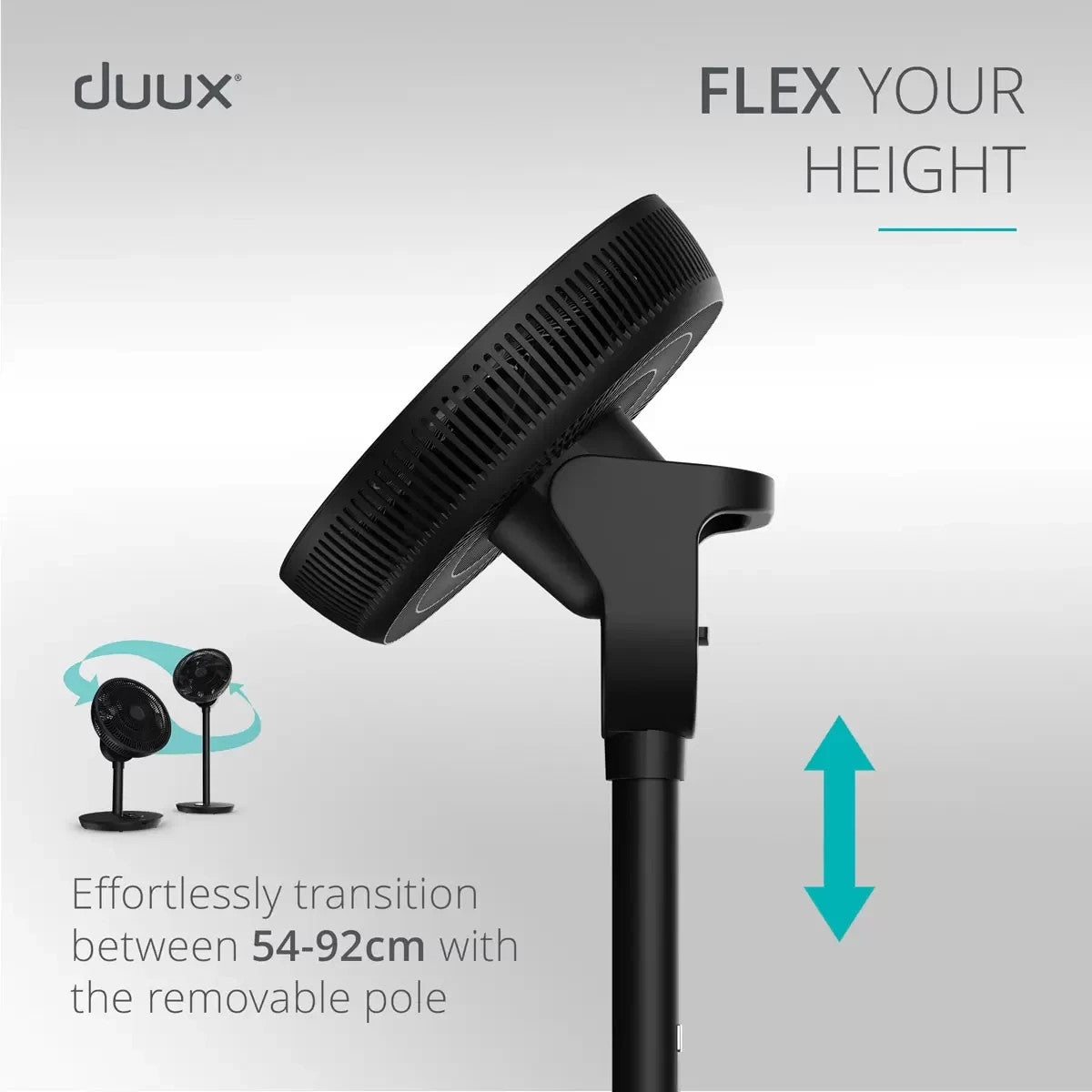 Duux Whisper Flex 2 Smart Fan DXCF70UK, Black