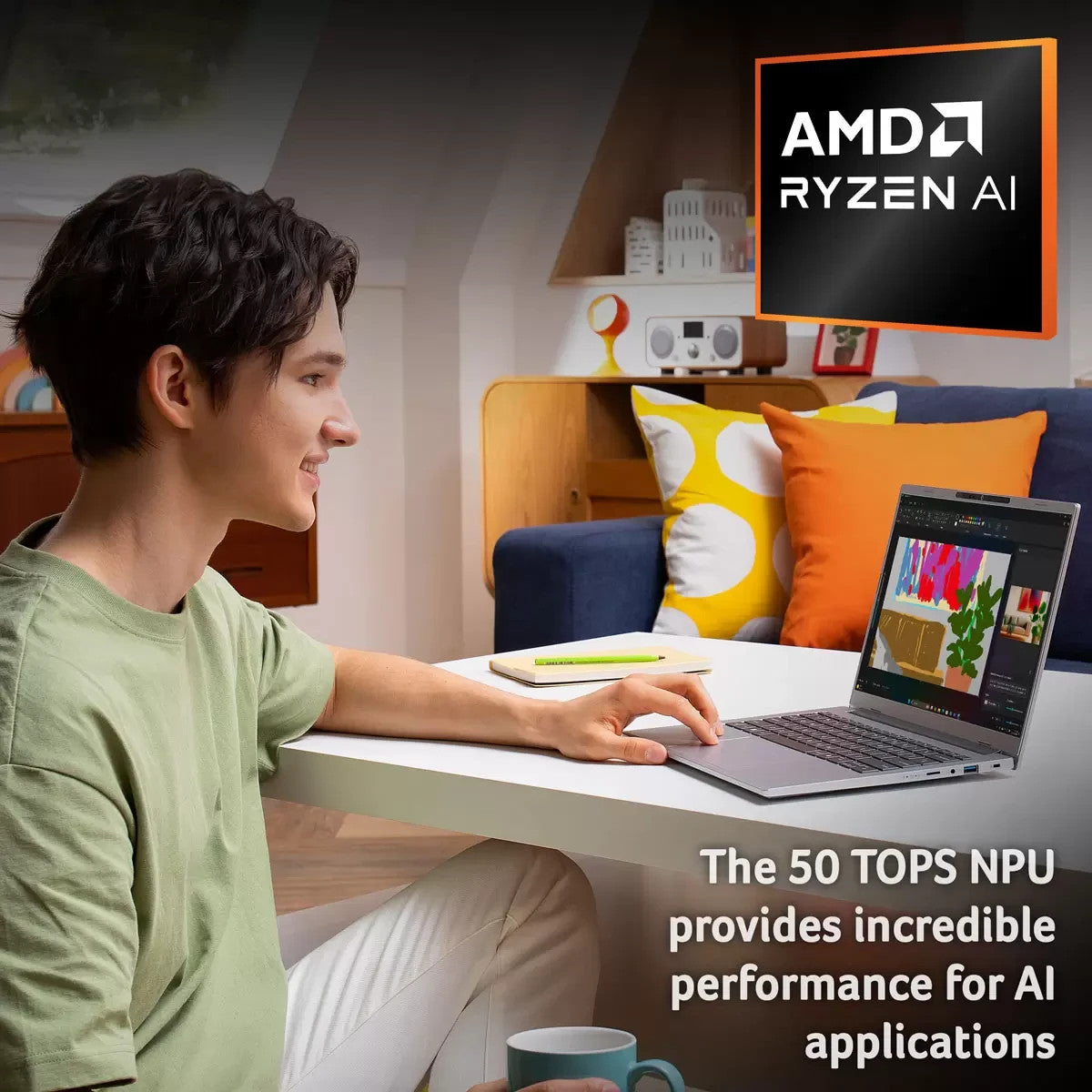 Acer Aspire 14 AI Copilot+ Ryzen AI 5, 16GB RAM 512GB SSD 14 Laptop NX.JNZEK.001