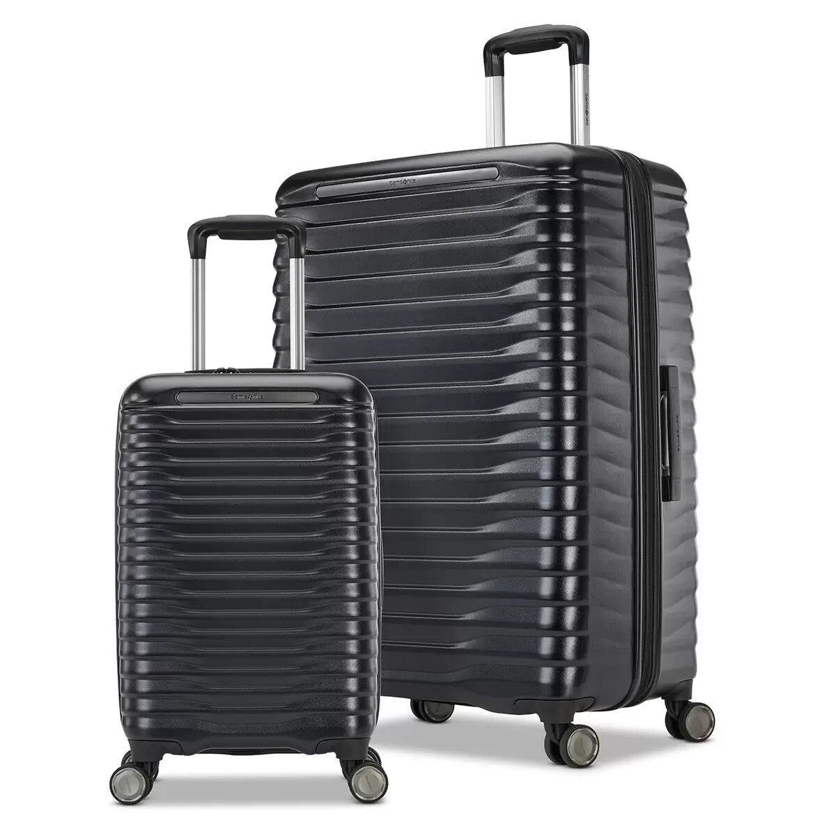 Samsonite Element XLT 2.0 Hardside 2 Piece Suitcase Luggage Set In Black **
