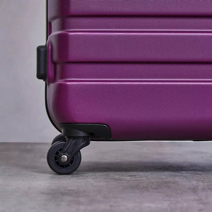 Rock Byron 3 Piece Hardside Luggage Suitcase Set in Purple - Ex-display