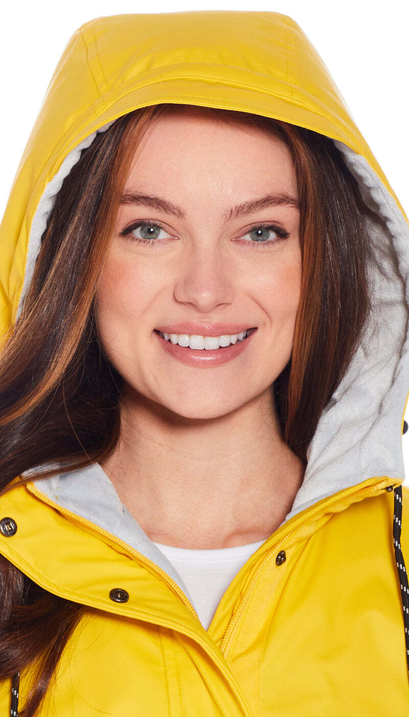 Weatherproof Ladies Slicker Jacket in Sunshine Yellow