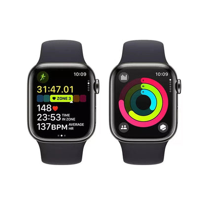 Apple Watch Series 9 GPS + Cellular, 41mm MRJ83QA/A Graphite Case Sport Band S/M