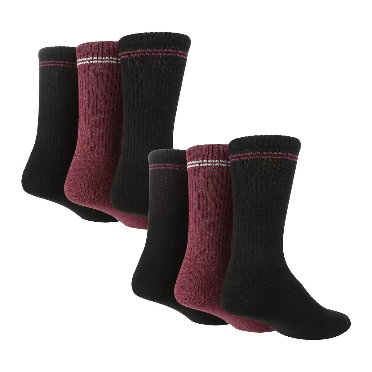 Tore Men's Fashion Crew Sports Socks UK 7-11 , 2 x 3 Pack