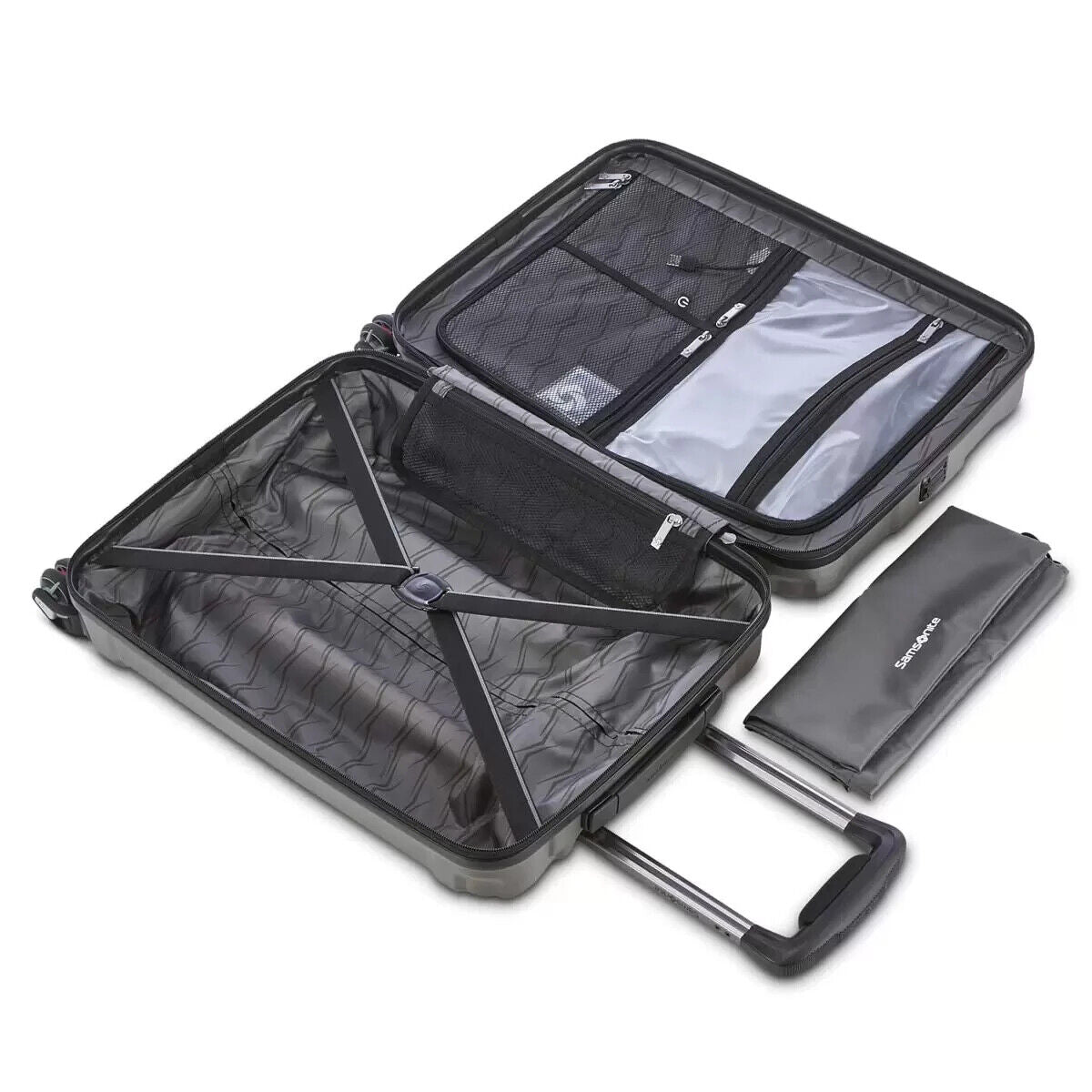 Samsonite Endure 2 Piece Hardside Luggage Set in Silver Free Delivery