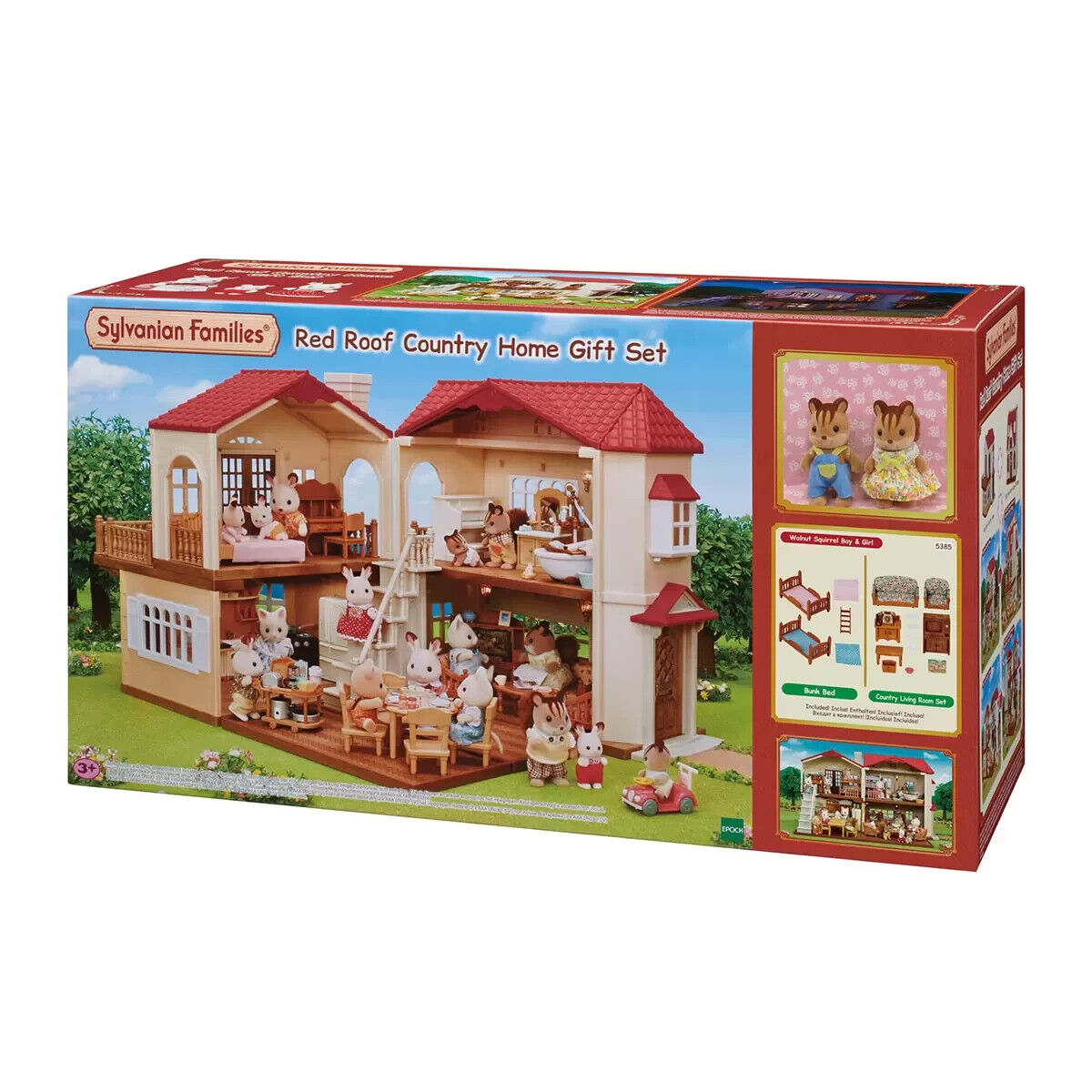 Sylvanian Families Red Roof Country Home Gift Set For (3+ Years) #5385