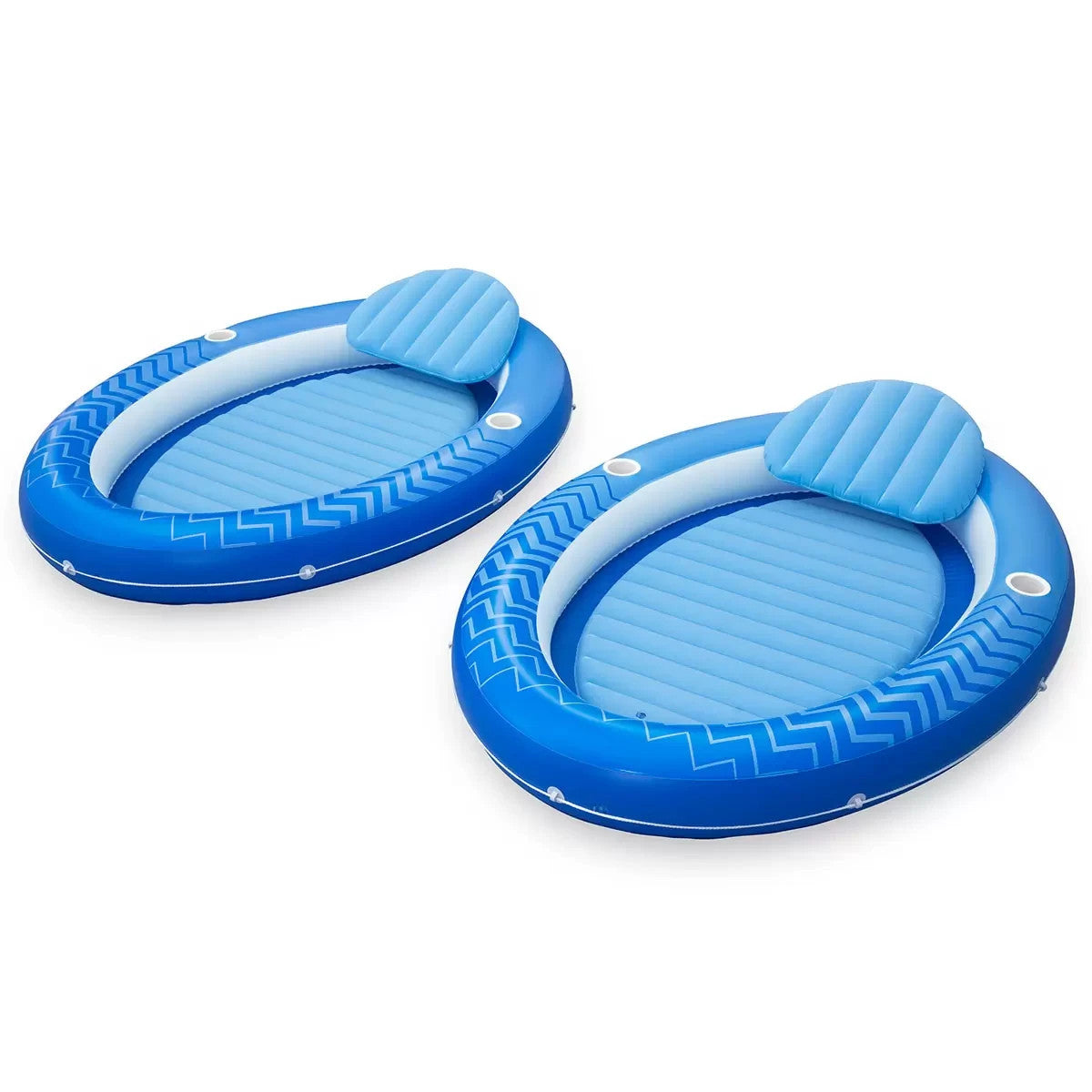 H2OGO! Comfort Plush Cove Lounger Pool Floats 2 Pack