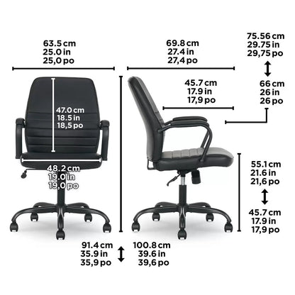 NEW True Innovations Office Task Chair, Black  ** FREE DELIVERY **