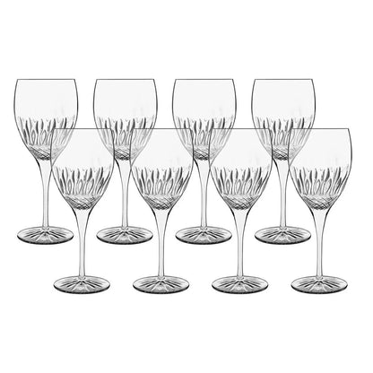 Luigi Bormioli Diamante Chianti Glasses - Red Wine Drinkware, 520 ml - Pack of 8