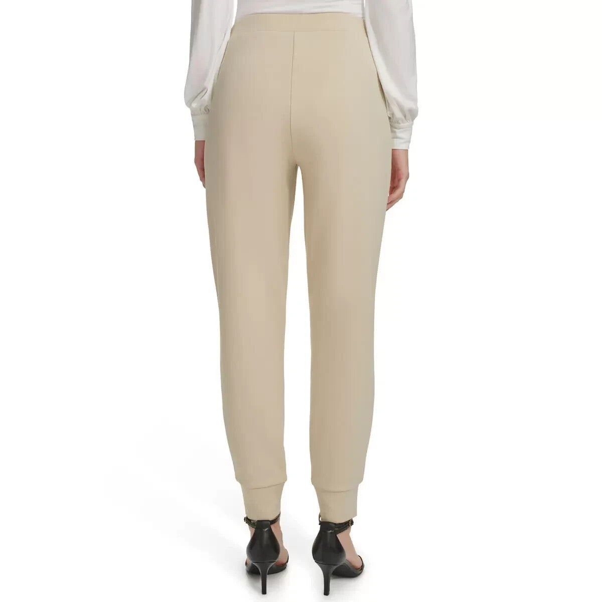 DKNY Ladies Cuffed Pant in Pebble Medium & Large NEW