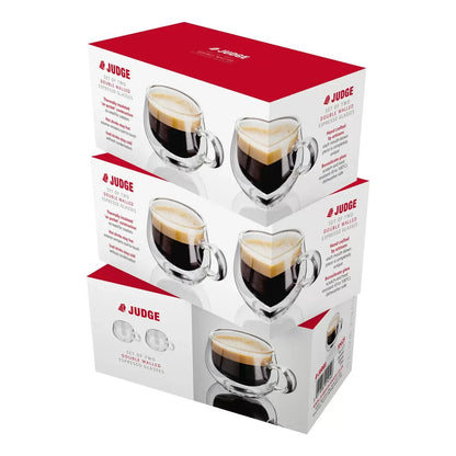 3 x Judge Double Walled 75ml Espresso Glass  JDG25