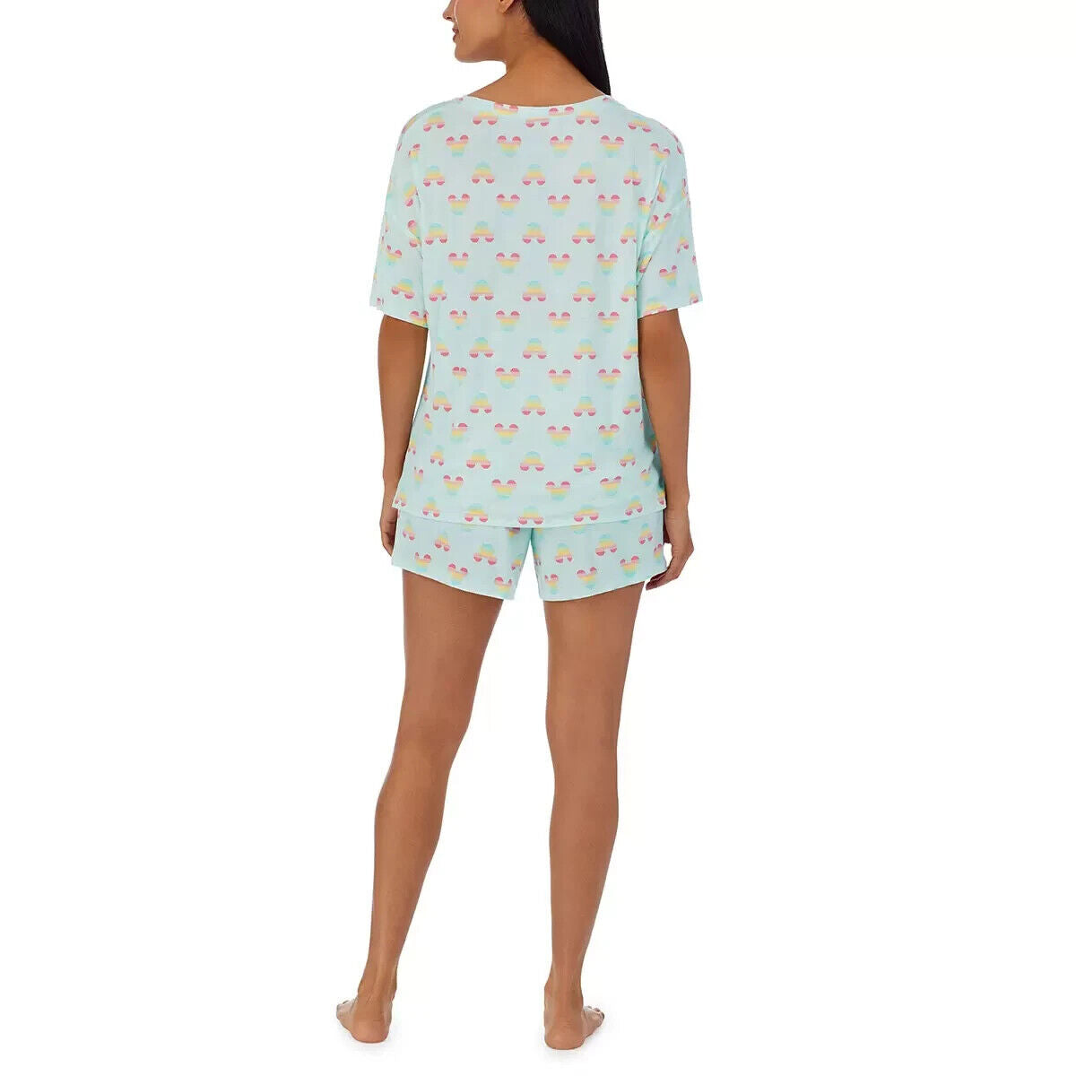 Disney Mickey Mouse Women's 2 Piece Pyjama Set - Aqua