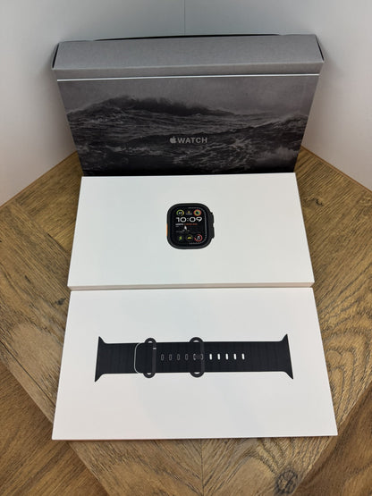 Apple Watch Ultra 2 49mm Ocean Band - Black One Size (GPS + Cellular) MX4P3QA/A