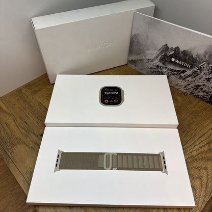 Apple Watch Ultra 2 Cellular 49mm Titanium Case- Smartwatch -  Warranty 01/2026