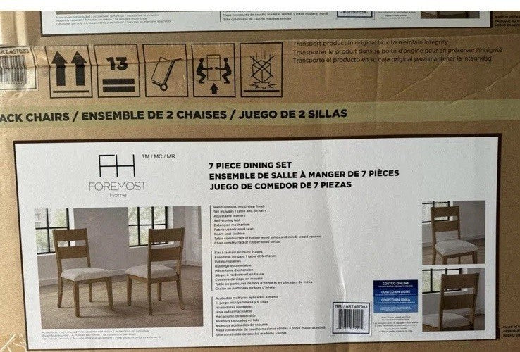 Foremost 5 piece Dining Set - Table & 4 Chairs, Original