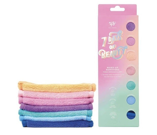 Yes Studio 7 Days Of Beauty Reusable Make-up Remover Cloths ( 7 Pack ) Brand New