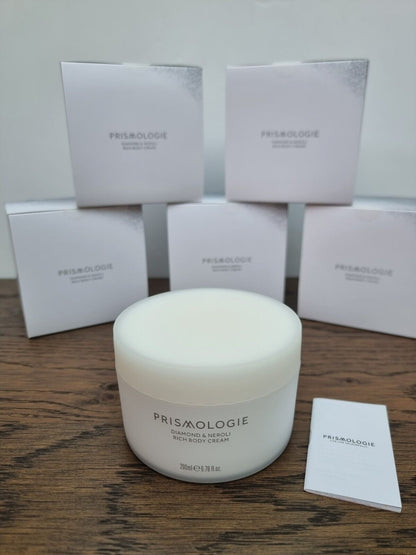Prismologie Diamond & Neroli Rich Body Cream, 200ml / Made in England