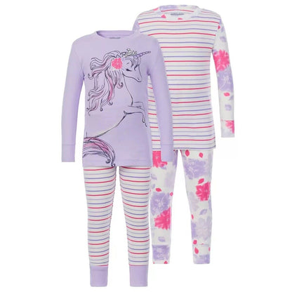 Kirkland Signature Children's Cotton 4 Piece Pyjama Set UNICORN