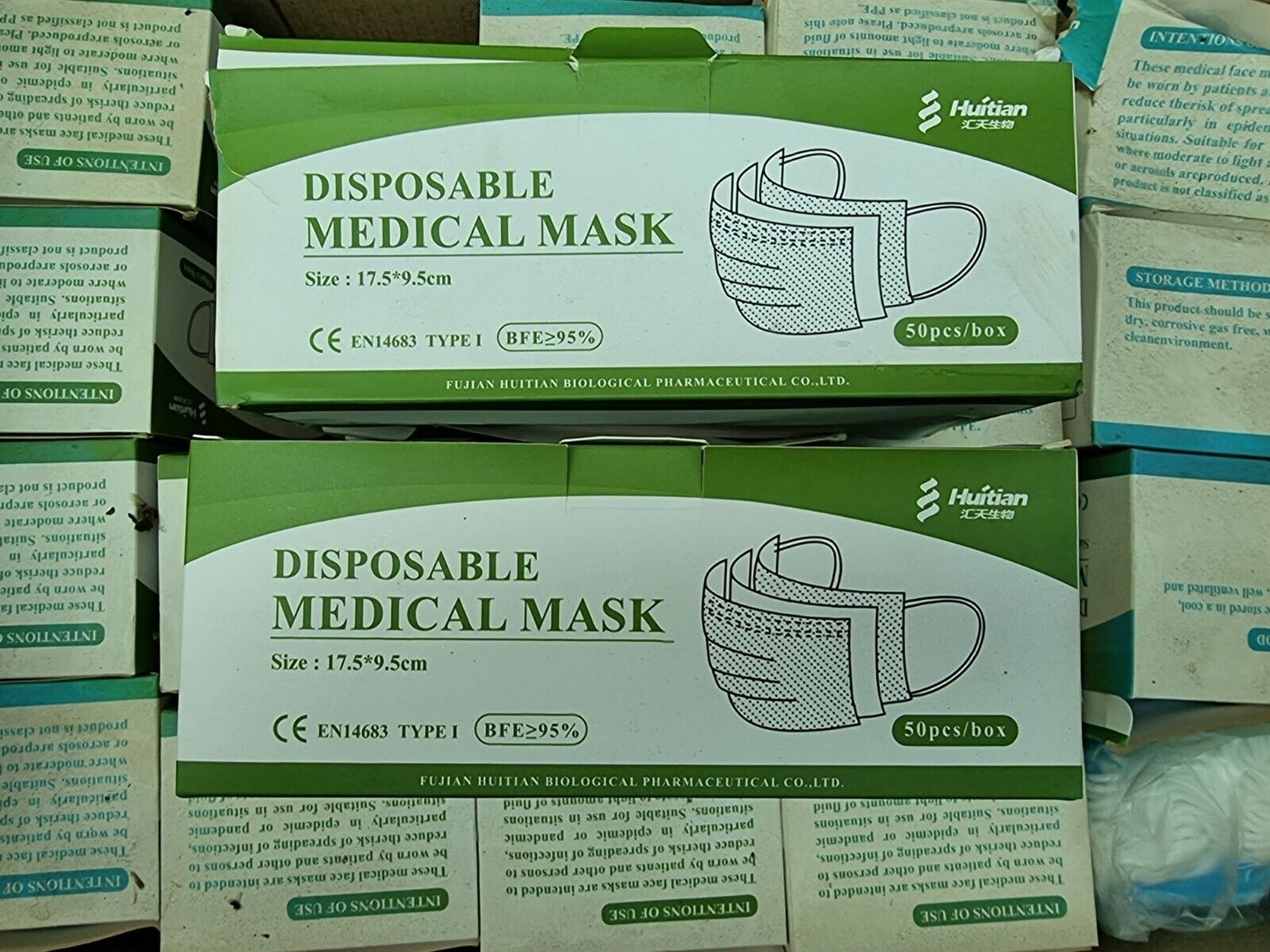 1000x HUITIAN 3PLY Single Use Medical Face Mask