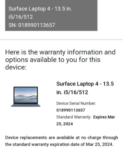 Microsoft Surface Laptop 4 Intel Core i5 16GB RAM 512GB SSD 13.5" Tablet PC