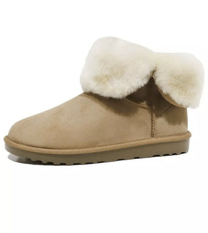 Kirkland Signature Women’s Winter Boots Sheepskin Shearling Short Winter Boots