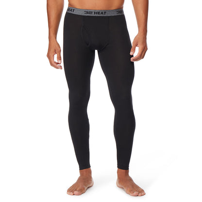 32 Degrees Men's Heat Pant Black, 2 Pack in Black Size S , M , XL